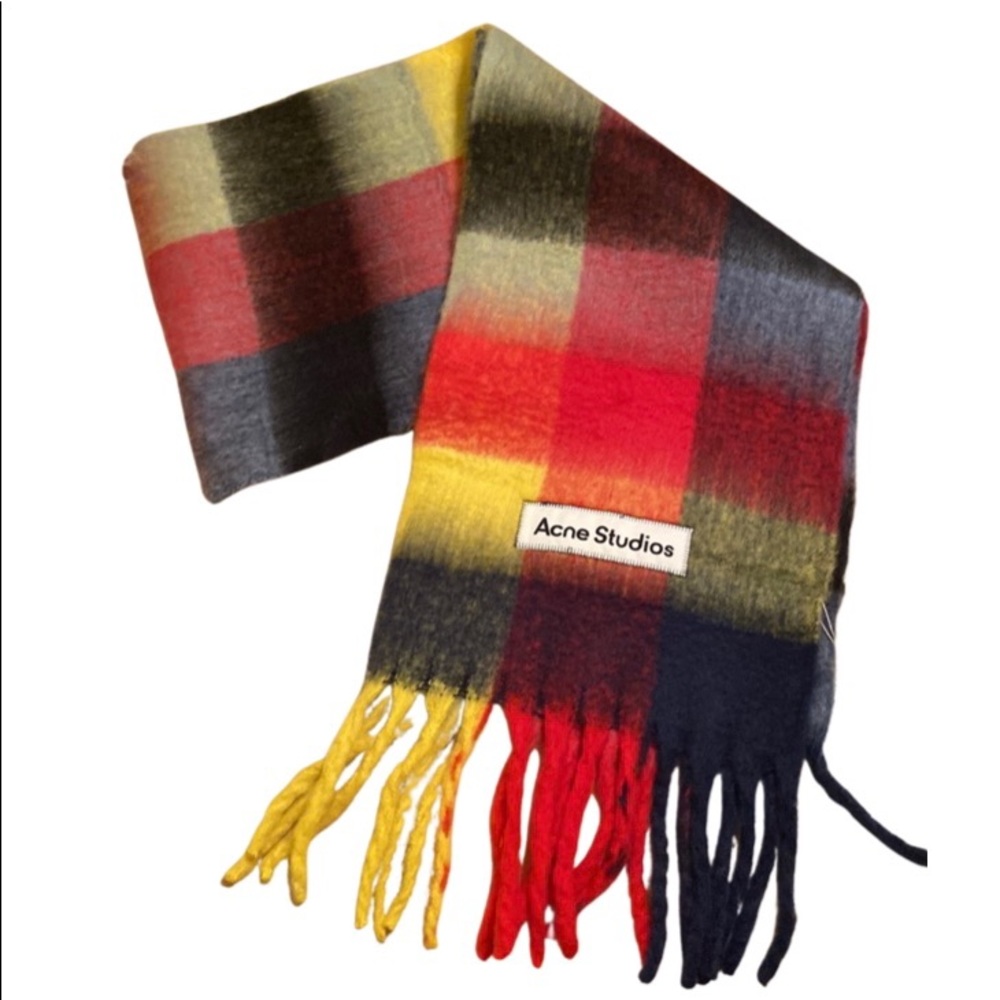 Acne Studios Multicolor Plaid Scarf